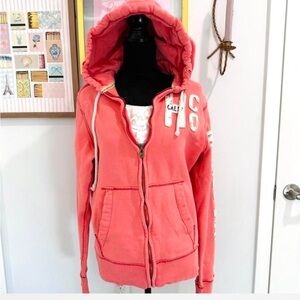 Vintage Y2K Hollister Pink Zip-Up Hoodie California Logo Size Large
ZipUpHoodie